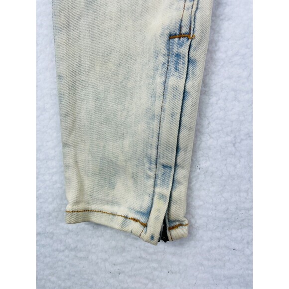 Rag & Bone Womens 25 Off‎ White Capri Skinny Jeans Blue Zipper Hem Denim Pants - Picture 6 of 12